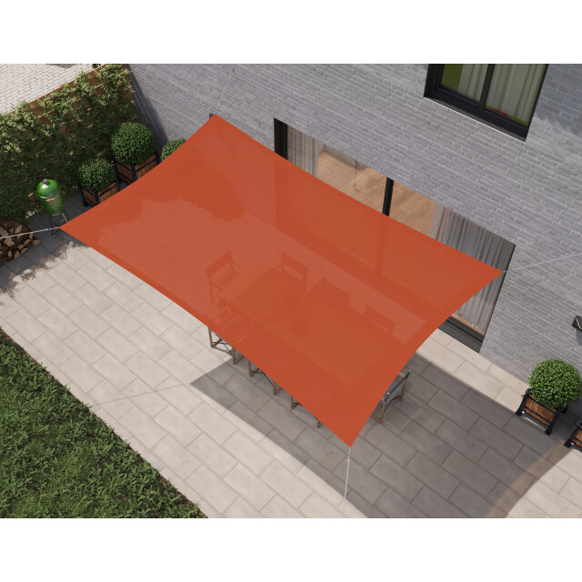 Hanse® Schaduwdoek rechthoek waterdoorlatend 3x5 m zonnedoek terra 3048716 large