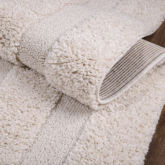 Muratap Luxus shaggy plus hoogpolig vloerkleed modern geometrisch design uni effen 3046112 large