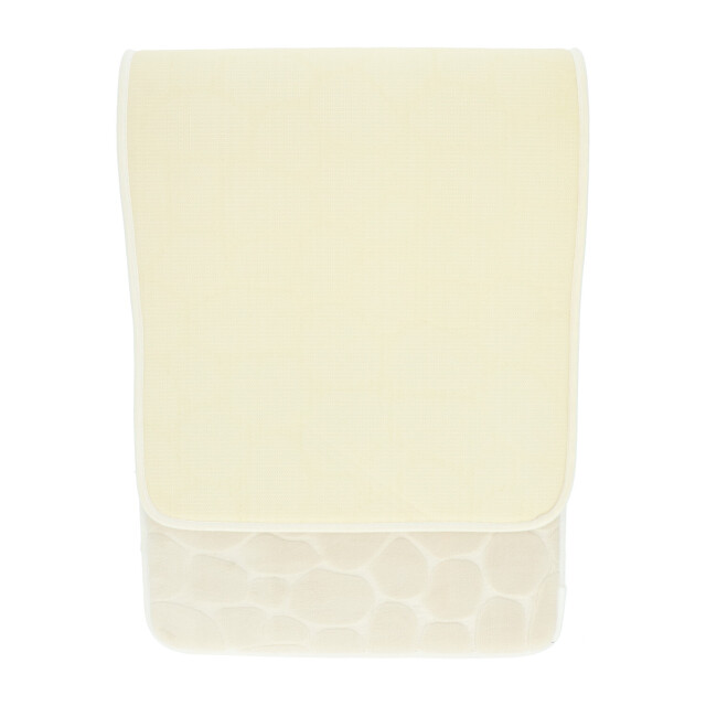 4goodz Pebbles traagschuim douchemat dubbele wasbak 120x45 cm creme 3048936 large