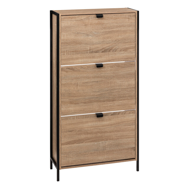 5Five Schoenenkast aliaj 3 klaplades 24x63x122 cm klepkast voor 18 paar 3047756 large