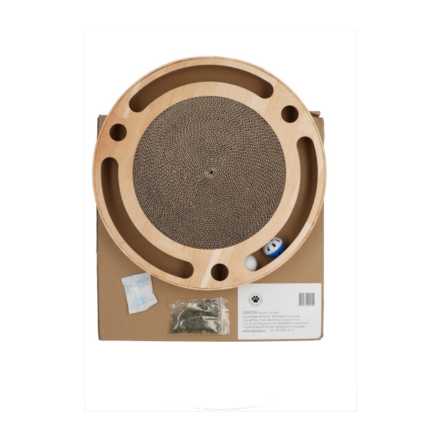 4animalz ® toy kattenspeeltje met krabpaal 40 cm doorsnede 3048858 large
