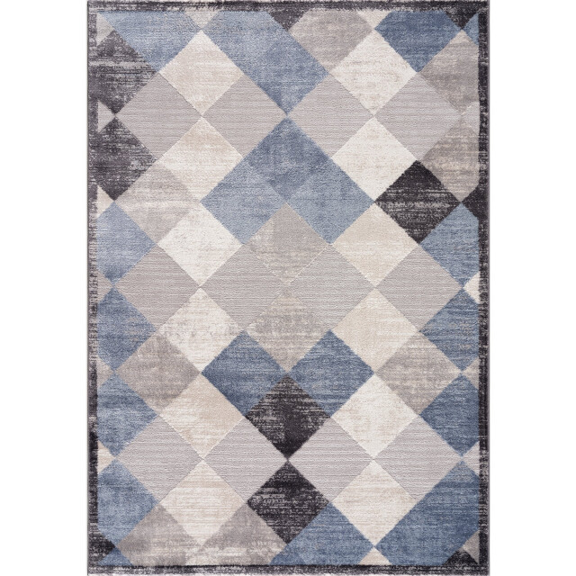 Muratap Evra bali modern vloerkleed laagpolig tapijt blauw- 120x160 cm 3046214 large