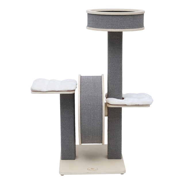 4animalz ® stabiele krabpaal met katten loopwiel 106 cm hoog 3048974 large