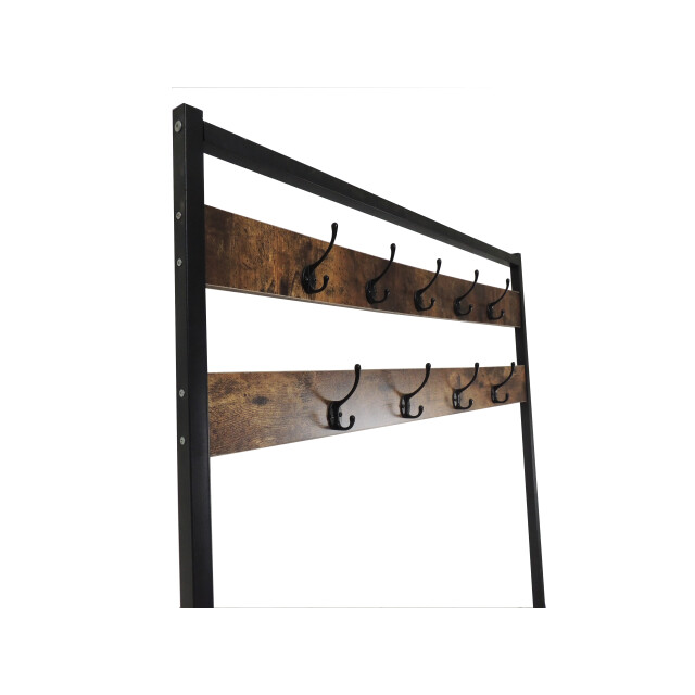 4livingz Stevige retro kapstok bank 42x100x183 cm /bruin 3048836 large