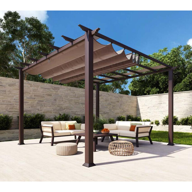 Paragon Outdoor Aluminium pergola florida 1111 houtlook 350x350x235cm - 3048353 large