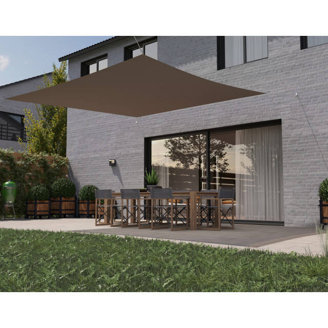 Hanse® Schaduwdoek vierkant waterdoorlatend 2x2 m zonnedoek 3048693 large
