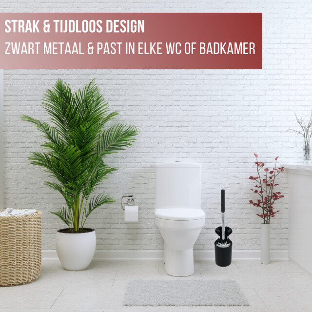 4bathroomz ® dichte toiletborstel met wandhouder automatische wc borstel 3048975 large