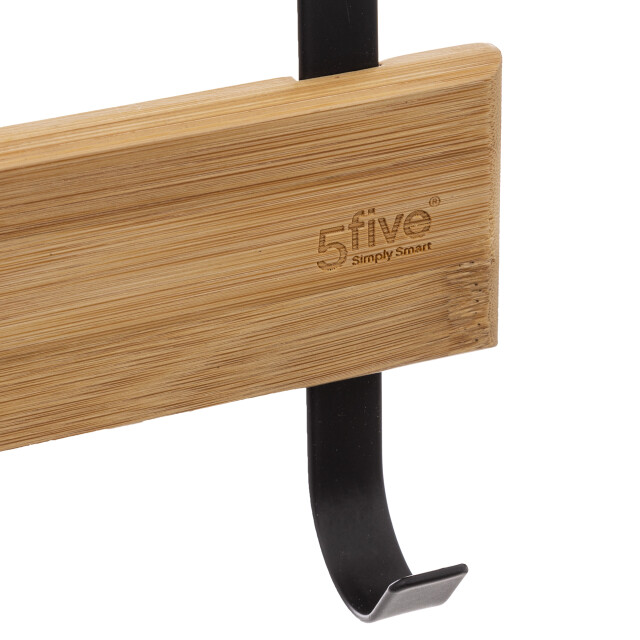 5Five Deurkapstok 5 haken voor deur metaal 40x2x29 cm - 3048893 large