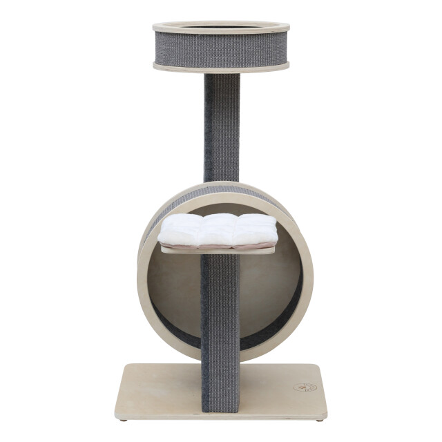 4animalz ® stabiele krabpaal met katten loopwiel 106 cm hoog 3048974 large