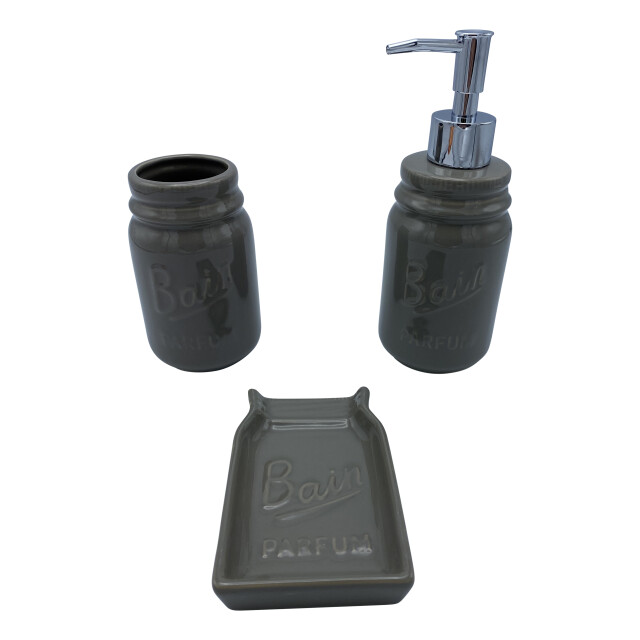 4goodz Bain 3 delige badkamerset classic taupe 3048734 large