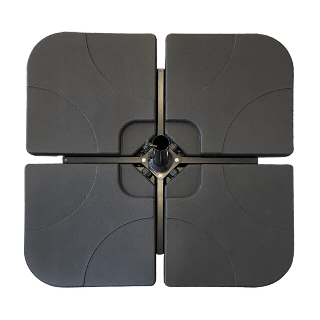 4gardenz ® verzwaringsset parasolvoet voor zweefparasols vulbaar tot 80 kg 3048795 large
