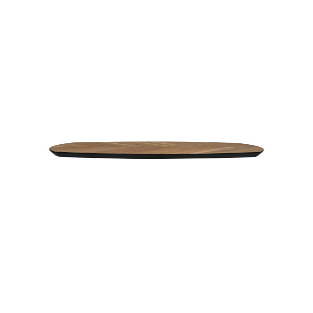 HSM Collection -tafelblad fishbone danish 120x60x3 naturel/zwarte rand eik 3042536 large
