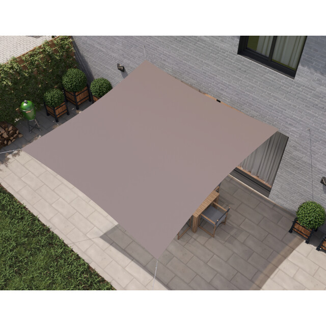 Hanse® Schaduwdoek vierkant waterdoorlatend 2x2 m zonnedoek 3048693 large