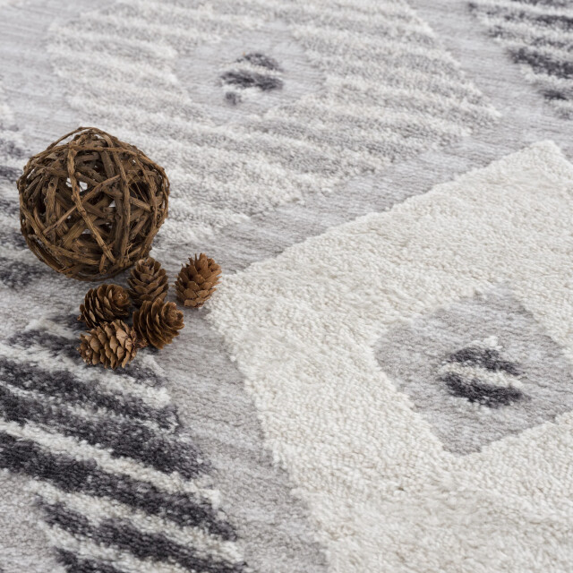 Muratap Evra basic home modern vloerkleed laagpolig tapijt grijs 160x220 cm 3046233 large
