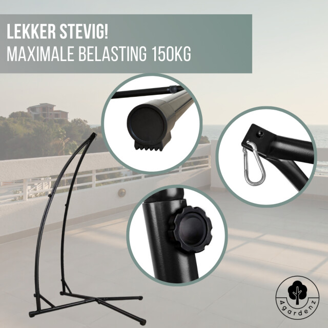 4gardenz ® universele hangstoel-standaard max 150 kg - 3048796 large