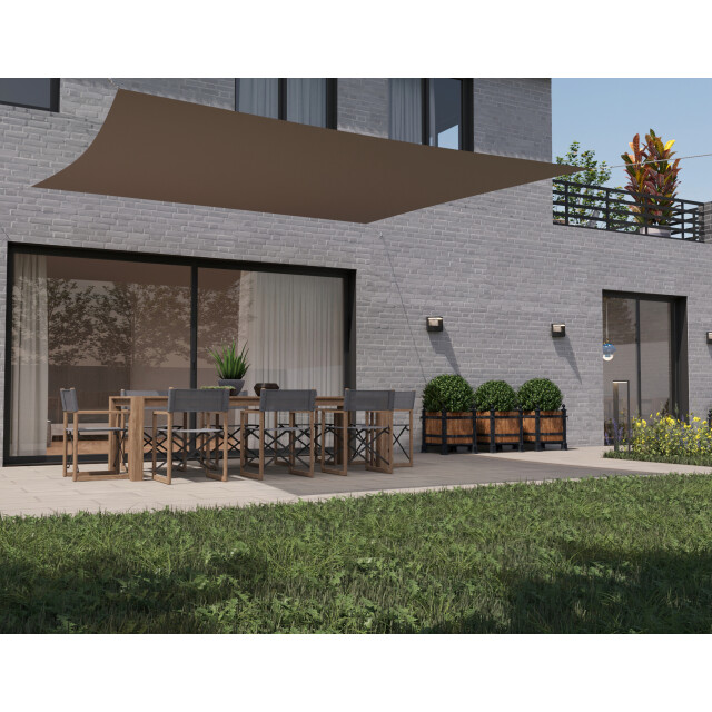 Hanse® Schaduwdoek vierkant waterdoorlatend 2x2 m zonnedoek 3048693 large