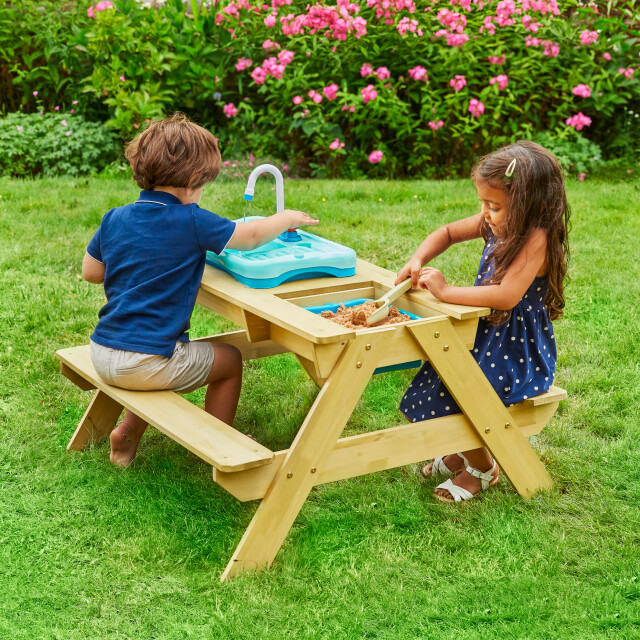 TP Toys Wood kinder picknick tafel met waterbak 3048017 large