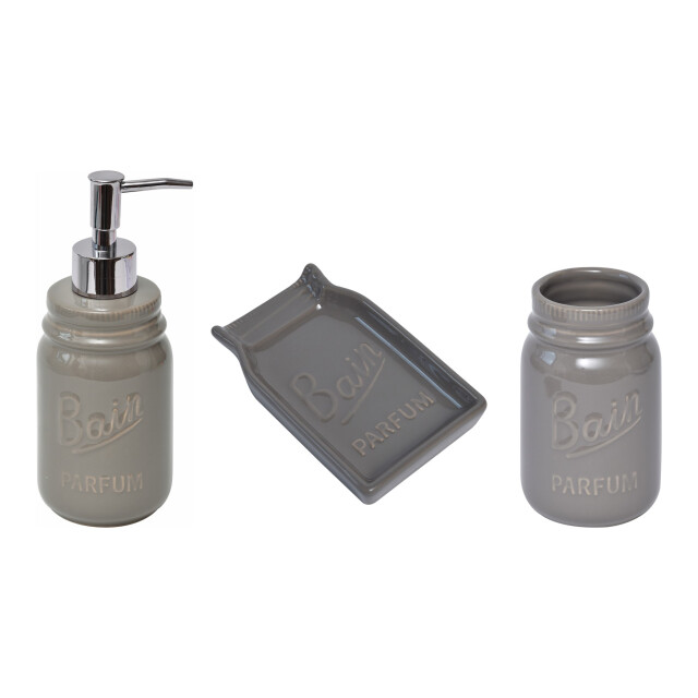4goodz Bain 3 delige badkamerset classic taupe 3048734 large