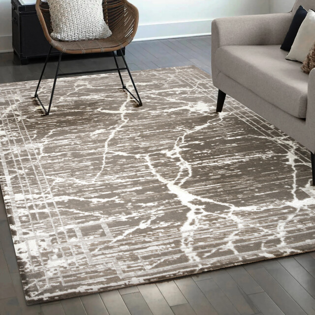 Muratap Fashion relax marmer laagpolig vloerkleed modern luxe creme - 3046172 large