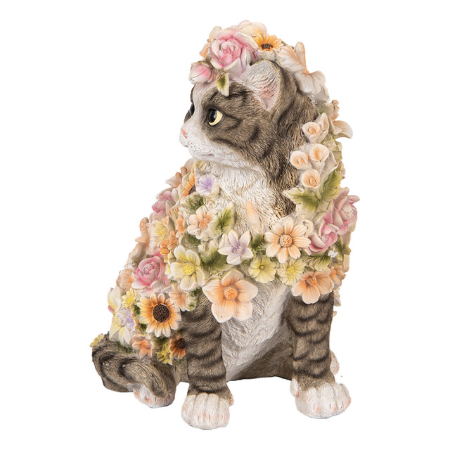 Clayre & Eef Decoratie beeld kat 31 cm kunststof 3057555 large