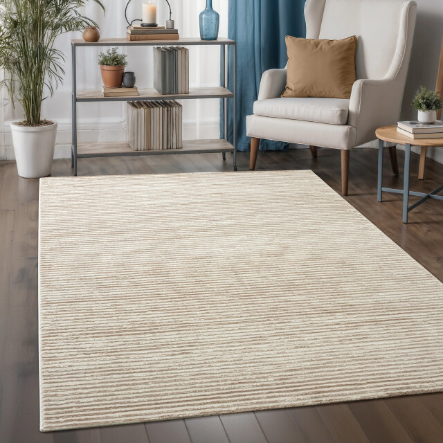Muratap Oslo abstract vloerkleed laagpolig modern design creme 80x300 cm 3046134 large