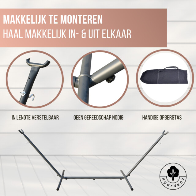 4gardenz ® 2-persoons hangmatstandaard straight xl mat 3048775 large