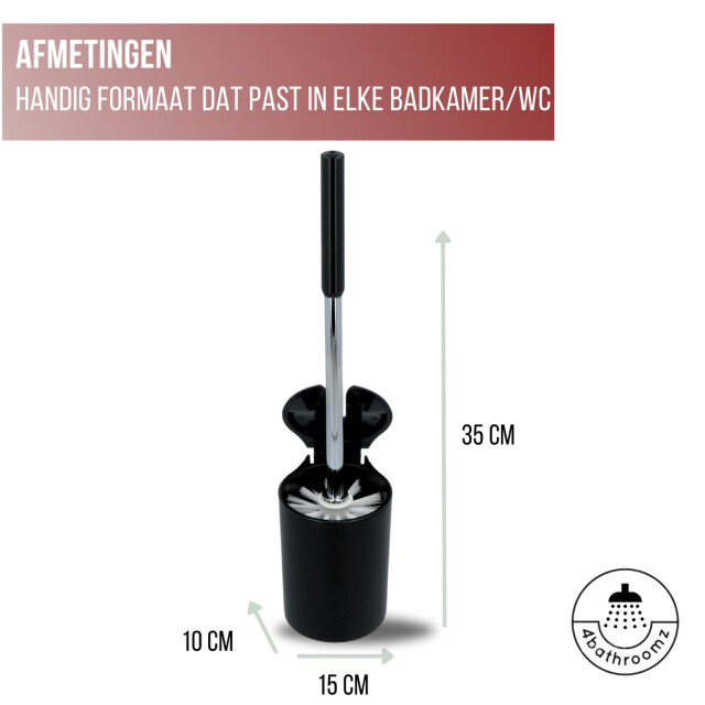 4bathroomz ® dichte toiletborstel met wandhouder automatische wc borstel 3048975 large