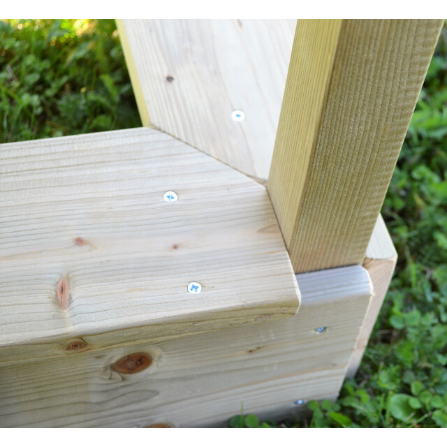 Wendi Toys Wtm8 | houten speelhuis | met glijbaan en zandbak | natuurlijk | 3047872 large