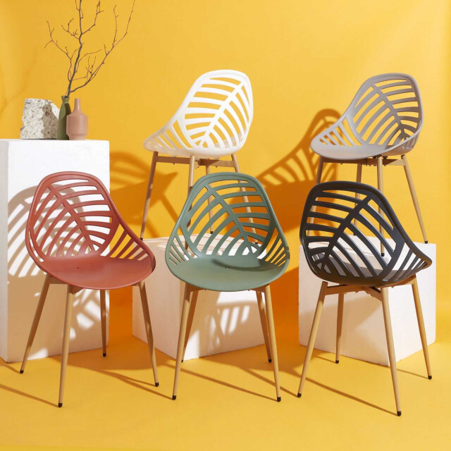 Home Deco Factory Almeria 4 stuks comfortabele tuinstoelen - 3049016 large