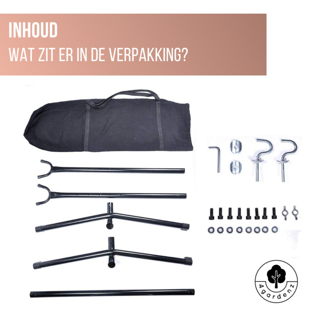 4gardenz ® 2-persoons hangmatstandaard straight xl mat 3048775 large