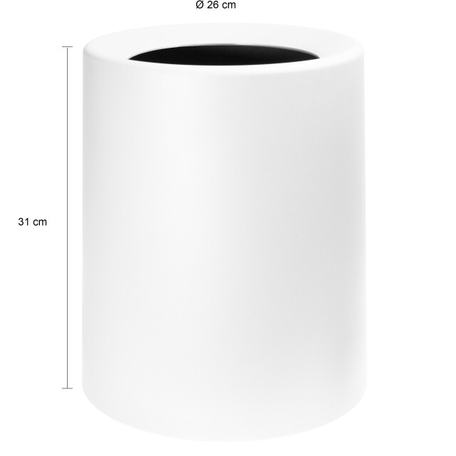 QUVIO Prullenbak plastic met binnenemmer 12 l - 1395365 large