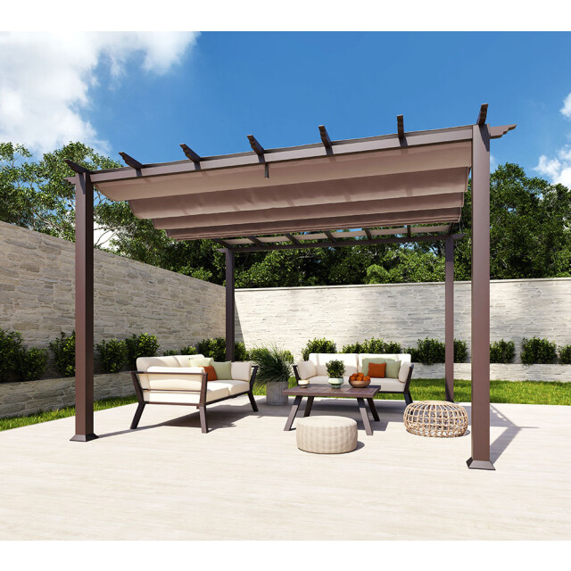 Paragon Outdoor Aluminium pergola florida 1111 houtlook 350x350x235cm - 3048353 large