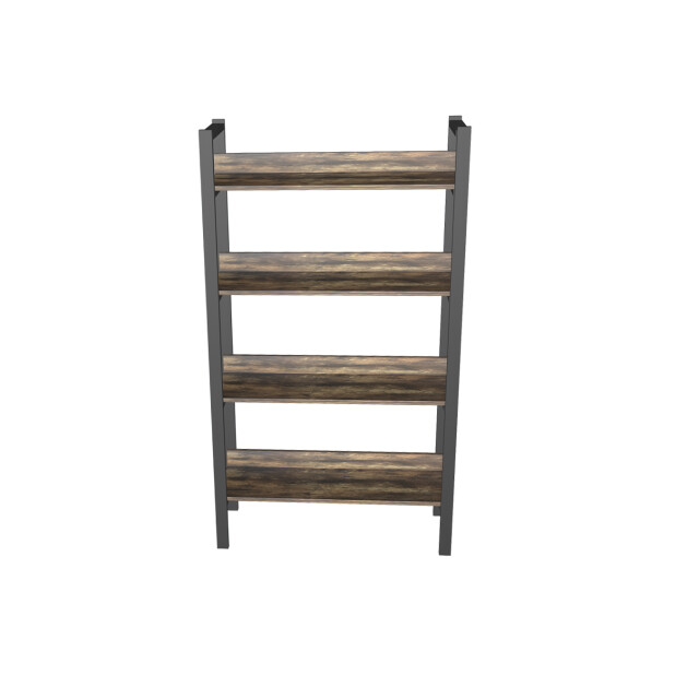 4livingz Retro boekenkast met 4 planken 30x80x144 cm /zwart 3048834 large