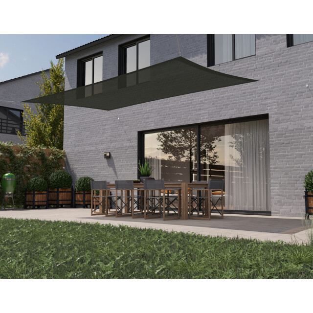 Hanse® Schaduwdoek rechthoek waterdoorlatend 3x4 m zonnedoek 3048653 large