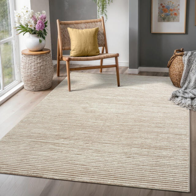 Muratap Oslo abstract vloerkleed laagpolig modern design creme 80x300 cm 3046134 large