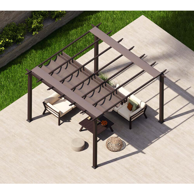 Paragon Outdoor Aluminium pergola florida 1111 houtlook 350x350x235cm - 3048353 large