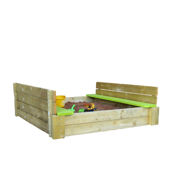 Wendi Toys ® houten zandbak met deksel 117x117x39 cm 3047992 large