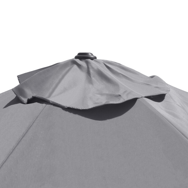 4goodz Parasol aluminium 270 cm doorsnede met opdraaimechanisme - 3048812 large