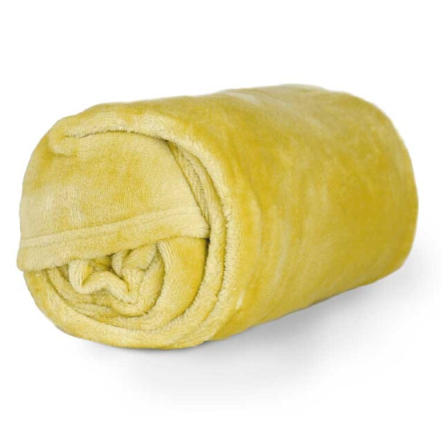 Unique Living plaid enzo lemon yellow -130x180cm 2996038 large