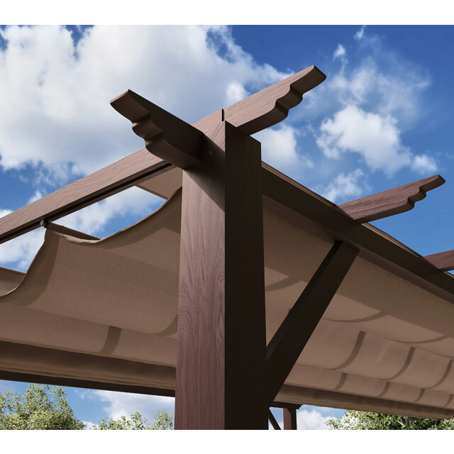 Paragon Outdoor Aluminium pergola florida 1111 houtlook 350x350x235cm - 3048353 large
