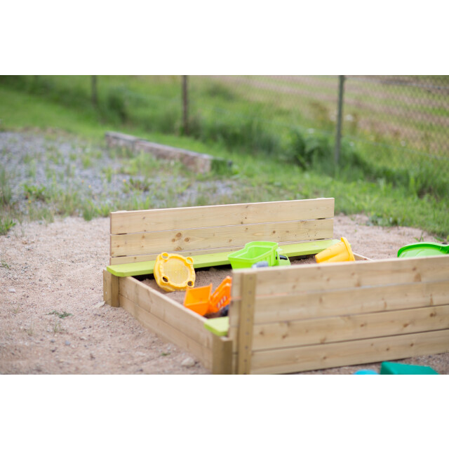 Wendi Toys ® houten zandbak met deksel 117x117x39 cm 3047992 large