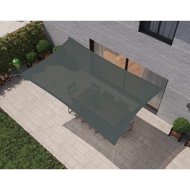 Hanse® Schaduwdoek rechthoek waterdoorlatend 3x4 m zonnedoek 3048653 large