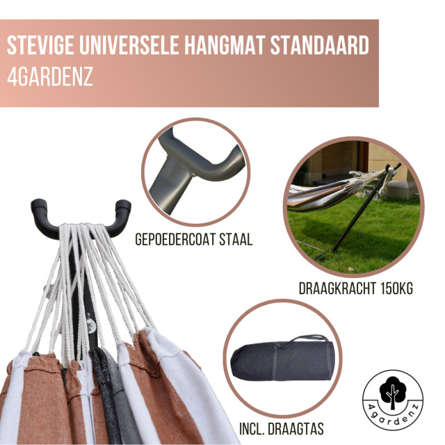 4gardenz ® 2-persoons hangmatstandaard straight xl mat 3048775 large