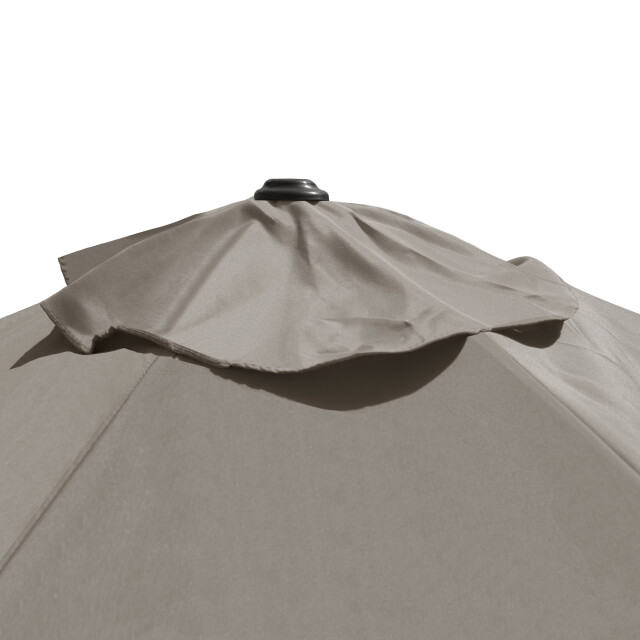 4goodz Parasol aluminium 270 cm doorsnede met opdraaimechanisme - 3048811 large