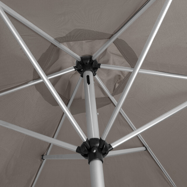 4goodz Parasol aluminium 270 cm doorsnede met opdraaimechanisme - 3048811 large