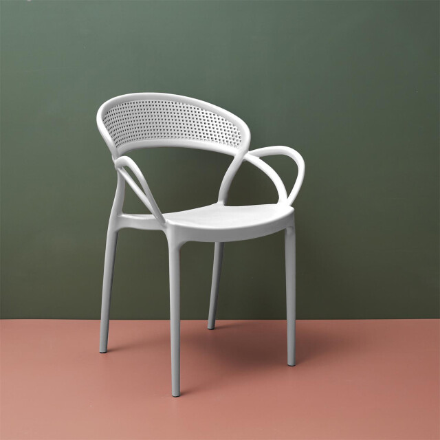 Home Deco Factory Sevilla 4 stuks comfortabele tuinstoelen stapelbaar 3048971 large