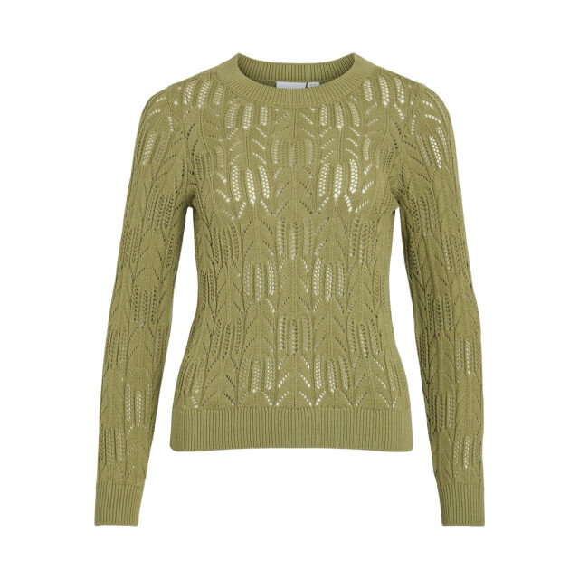 Vila Vicotti o-neck ls knit top olijf 4219.22.0049 large