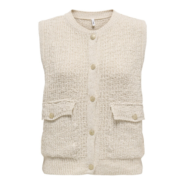 Only Onlceleste o-neck vest knt beige 4259.05.0006 large