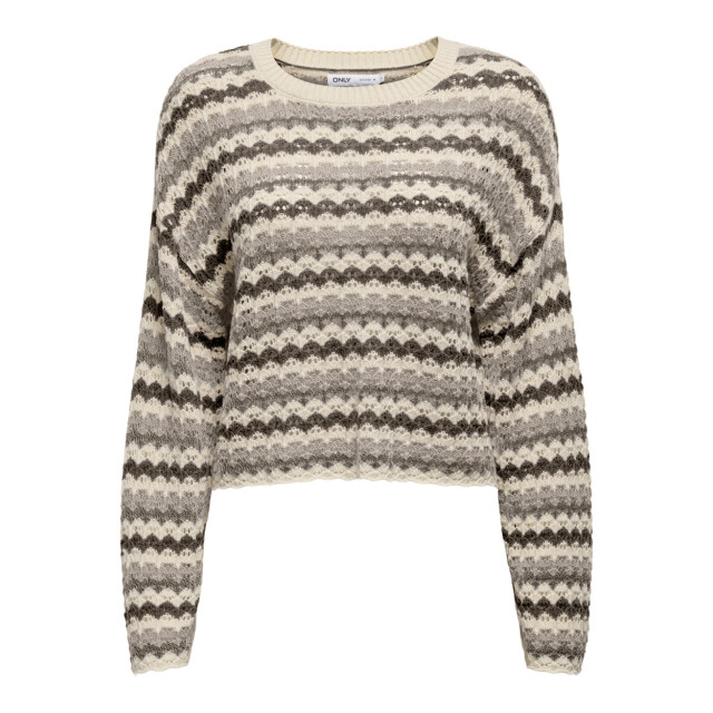 Only Onlasa ls short o-neck cc knt dessin 4219.88.0139 large