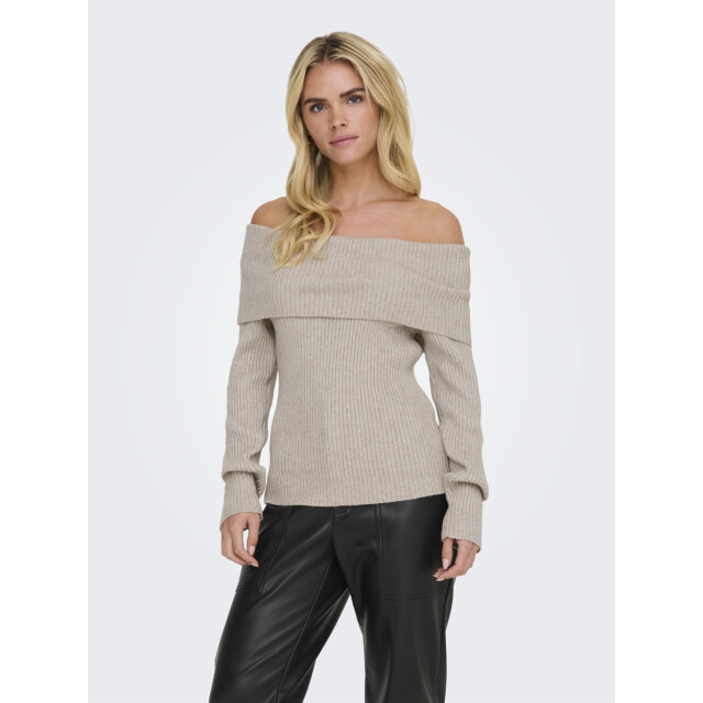 Only Onlkatia ls off shoulder knt noos beige 4219.05.0147 large